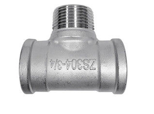 Χημικό NPT γραμμάτων Τ σωλήνων ανοξείδωτου 316L νήμα SS που μειώνει τα πρότυπα Ansi γραμμάτων Τ